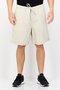 Men Drawstring Solid Chino Shorts, Beige