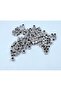 Non-Blackening Metal Cube Silver Spacer 50 Pieces 4 mm