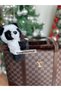 3-in-1 Toy Plush Hugging Panda Animal Buckle Magnetic Snap Wristband Bag Ornament Hair Accessory - 5
