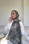 Ahsen Alemdar's Choice Ethnic Voile Vintage Pattern Shawl - Gray