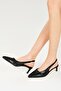 Colina Black Color Evening Dress Heeled Shoes - 5