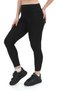 Women's Black High Waist Fit with Gathering Effect Daily and Sports Leggings - 3