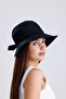 Uv 50+ Sun Protection Bow Detailed Women's Visor Bucket Hat with Adjustable Back - 3