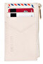 Seth Genuine Leather Coin Zipper Women's Men's Wallet Card Holder Cream - 2