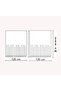 Bathroom Curtain 2X120X200 Double Wing Shower Curtain with Ring Gift Shower Cabin Curtain 0010 Powder - 2