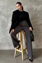 Anthracite Lycra Velcro Closure Women's Palazzo Pants - 5
