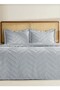 Merve 3 Piece Double Bedspread Gray - 2
