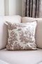 Brown Throw Pillow Vintage Patterned 50X50 Decorative Pillowcase - 2