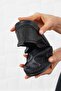 Laner Stitching Saddled Genuine Leather Women's Shoes Black Skin - 2