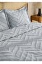 Merve 3 Piece Double Bedspread Gray - 5