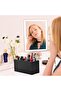 Makeup Brush Holder, 3-compartment Organizer For Brushes, Lipstick, And Cosmetics (WHITE) - 8