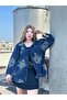 Oversize Shirt Double Pocket Linen Fabric - 4
