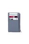 Glorya Genuine Leather Women's Light Gray Card Holder Wallet with Coin Compartment Zipper - 3