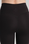 Women's Black Color High Waist Tightening Korean Fabric Sports Leggings - 8