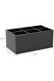 Black Acrylic Makeup Brush Holder – 6 Slots Cosmetic Brushes Organizer For Vanity And Storage - 2