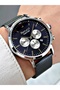 Function Functional Steel-Leather Dual Band Waterproof Men's Wristwatch - 3