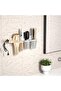 Hair Tool Organizer Wall Mount, White Acrylic Hot Tool Holder For Blow Dryer, Flat Iron, Brush - 4