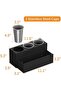 Hair Tool Organizer, Black Acrylic Hair Dryer & Styling Holder For Bathroom Countertop - 3