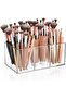 Clear Makeup Brush Holder, Acrylic 6-slot Organizer For Vanity Countertop