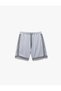 Oversize Sports Shorts with Stripe Detail and Pocket and Lace-Up Waist - 3