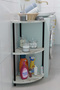 Compact 3 Tier Corner Shelf Modern Multipurpose Shelf Bathroom, Laundry Room Organizer Stylish Corner Unit