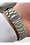 With Calendar Silver-Green Color Steel Band Steel Case 10 Atm Waterproofness Men's Wristwatch 2495.06 - 4