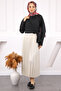 Black Waist Tie Crop Shirt - 4