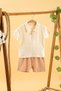 Girl Boy Baby Kids Camel 2 Piece Set Polo Neck Shorts Cotton Comfortable Trend Fashion Bottom Top Set