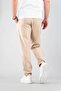 Men's Jogger Pants Elastic Waist Drawstring Cotton Casual Boyfriend Pants Beige - 6
