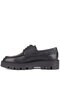 - Black Genuine Leather Lace-Up Men's Casual Shoes 115-K512 - 5