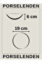 Modern Cream 19 cm Set of 2 Deep Premium Porcelain Salad Bowl Presentation - 5