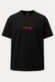Oversize Stay Wild Tiger Printed Unisex T-Shirt Black - 2