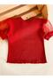 Baby Girl Childtulle Detailed Summer Blouse T-Shirt