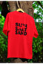 Sun Salt Sand Printed Unisex Crew Neck Cotton Oversize Short Sleeve T-Shirt - 2