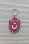 Black Color 152. Filo Ayyildiz Genuine Leather Gift Keychain - 2