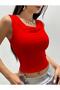 بلوزة نسائية من CINDY برقبة قارب من الفسكوز - 3