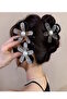 Black Color Stone and Pearl Latch Buckle - 5