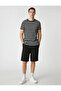 Basic Woven Shorts with Elastic Waist Pocket