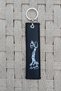 Mustafa Kemal Ataturk Signature Silhouette Nakis Embroidered Cloth Keychain - 2