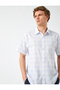 Men's Blue Plaid Shirt 2SAM60235HW - 2