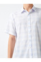 Men's Blue Plaid Shirt 2SAM60235HW - 5