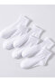 Unisex 6-Pack White College Tennis Socks - Cotton Half-Tube Sports Socks - 3