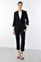 Single Button Double Sleeve Jacket Black