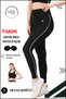 Women's Sports Team High Waist Leggings with Pad Bustier Sport Team High Waist Padded Bustier Black 3041 - 7