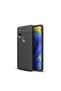 حافظة Mi Mix 3 جلدية منقوشة فاخرة من السيليكون باللون الأسود + واقي شاشة زجاجي