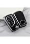 For Toyota Corolla Auris Avensis Yaris Rav4 Hilux Key Case Cover Black Silver