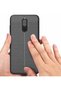 Huawei Mate 10 Lite Case Leather Pattern Luxury Niss Silicone Red + Ghost Screen Protector - 2