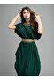 EMERALD DRAPE GOWN - 3