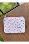 Square Size - Pink Heart Patterned Makeup Bag - 2