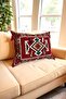 Song Corner Red Decorative Carpet Rug Coated Inflatable Throw Pillow 42X60 - Authentic Home Decoration - 2